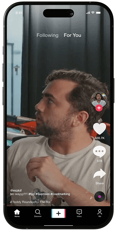 Phone with video content